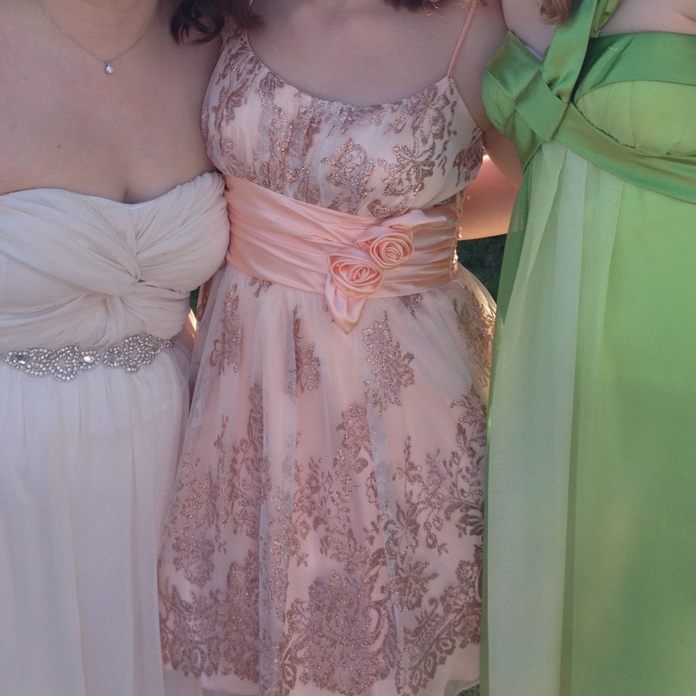 Peach Homecoming/Prom Dress